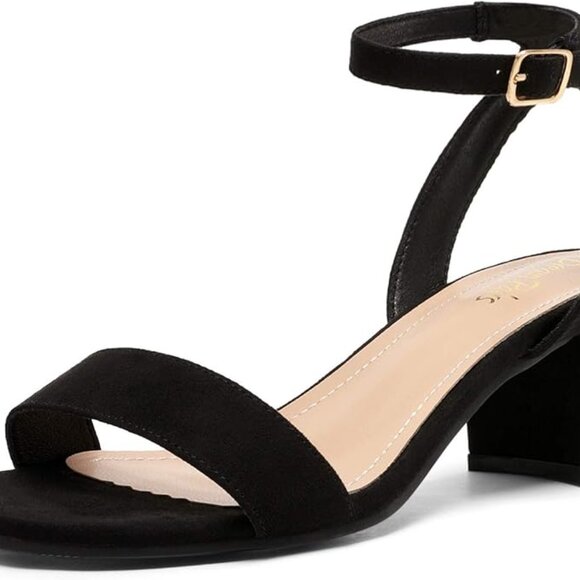 DREAM PAIRS Open Toe Chunky Block Heel Sandals - Picture 10 of 10